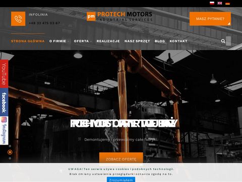 Protech-motors.pl relokacja maszyn