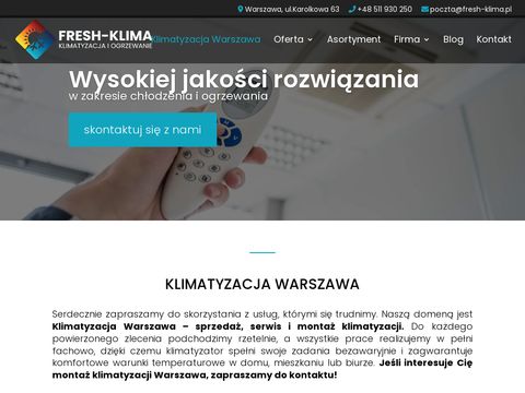 Fresh-Klima - najlepsza klimatyzacja Warszawa