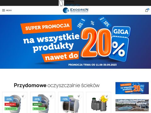 Ekodrensklep.pl systemy deszczowo-ściekowe