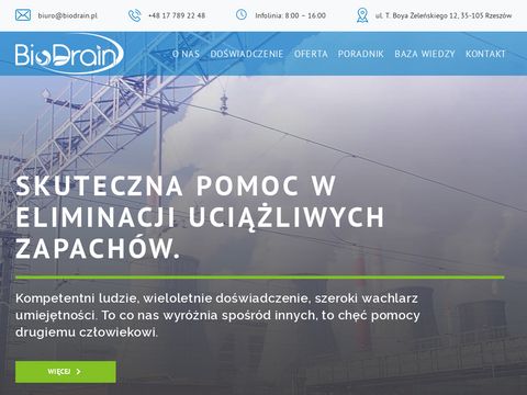 Biodrain.pl pomiary odorów