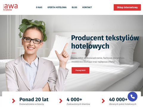 AWA Kraków producent tekstyliów hotelowych