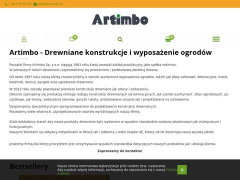 Artimbo.pl drewniane wyposażenie ogrodów