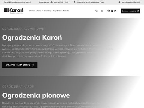 OgrodzeniaKaron.pl - trwałość i styl w jednym