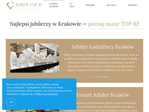 Jubilertop10.pl - ranking salonów jubilerskich