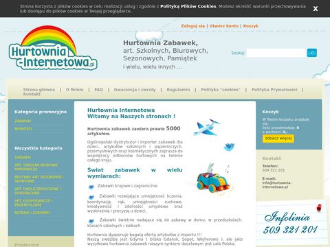 Hurtownia-internetowa.pl zabawki Gdynia