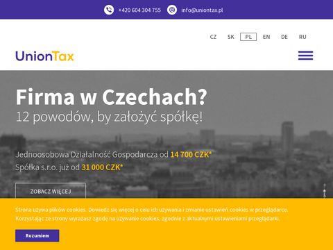 Uniontax.pl - zakładanie firmy w Czechach