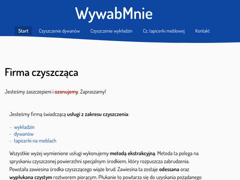 Wywabmnie.pl Nowa-Huta firma piorąca tapicerki