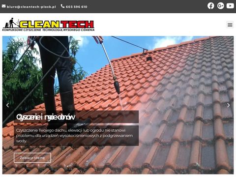 Clean Tech - malowanie dachu i elewacji Płock