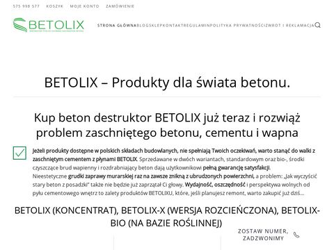 Betolix.pl płyny antyadhezyjne