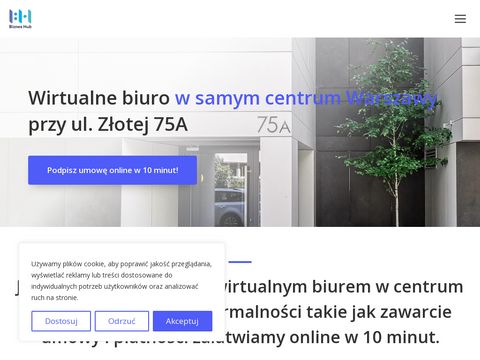 Bizneshub.pl - wirtualne biuro Złota 75A