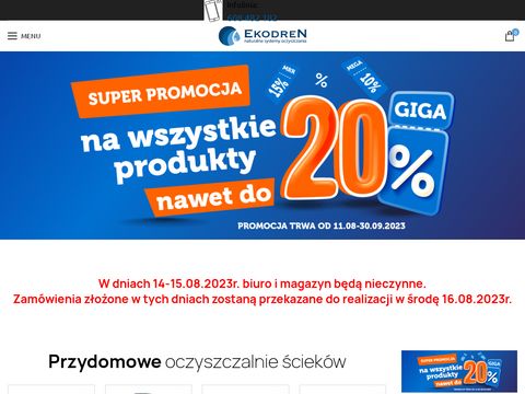 Ekodren.pl przydomowe oczyszczalnie ścieków