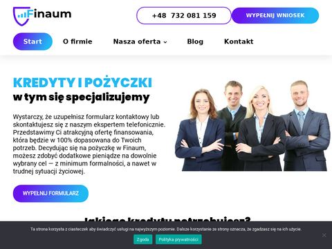 Finaum.pl - kredyty i pożyczki