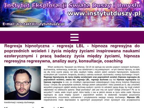 Instytutduszy.pl - regresja hipnotyczna