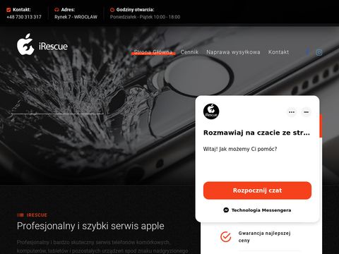 Irescue.pl serwis apple Wrocław