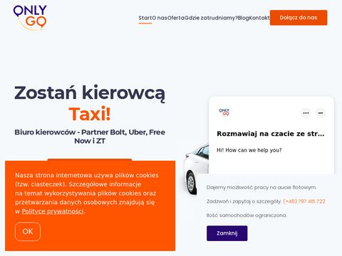 Onlygo.pl praca jako kierowca Uber Kraków