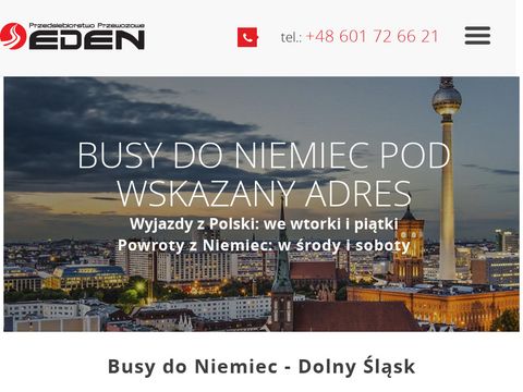 Edenbus.com.pl przedsiębiorstwo przewozowe