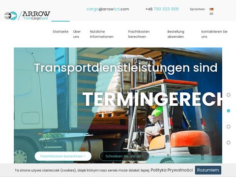 Arrowtcs.com transport międzynarodowy