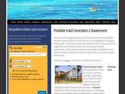 Morze-hotel-basen.pl noclegi nad morzem z basenem