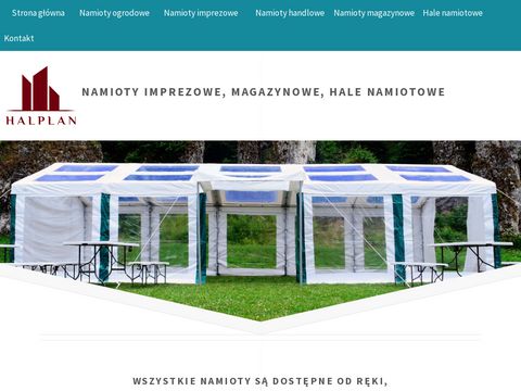 Halplan.pl namioty ślubne weselne ogrodowe