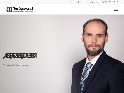 Kancelariaszyroczynski.pl radca prawny
