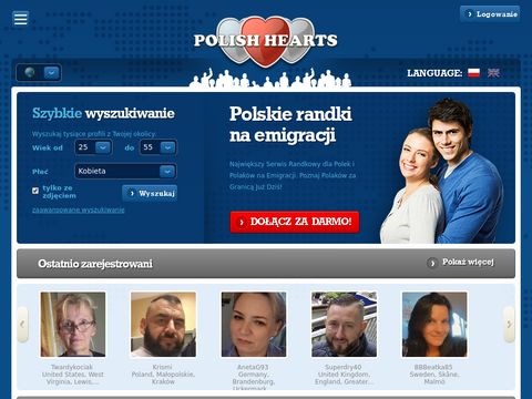 Polskie randki - Polishhearts.com