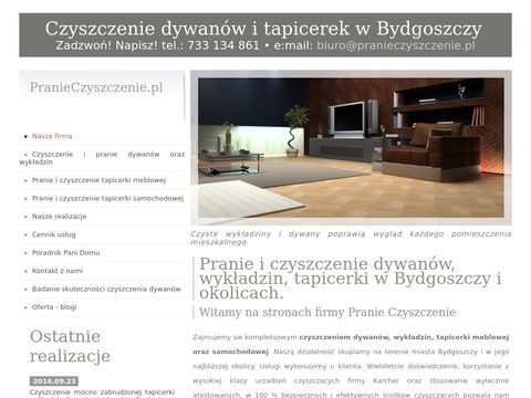 Pranieczyszczenie.pl tapicerek i dywanów - Bydgoszcz