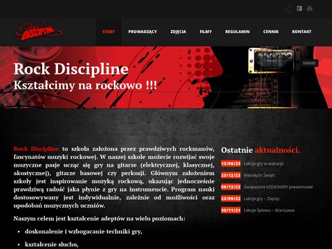Rockdiscipline.com nauka gry na gitarze Warszawa
