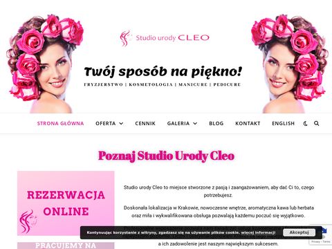 Studiourodycleo.pl salon fryzjersko kosmetyczny