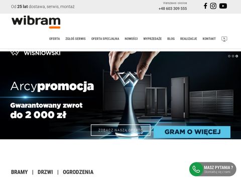 Wibram.com.pl automaty do bram Warszawa