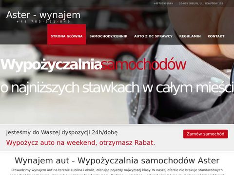 Aster-wynajem.pl wypożyczalnia aut Lublin