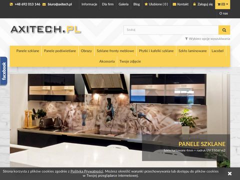 Axitech.pl - panele szklane do kuchni