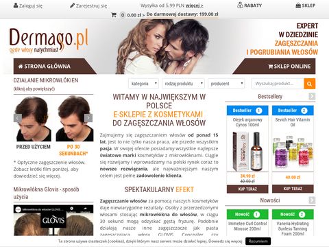 Dermago.pl kosmetyki do zagęszczania włosów