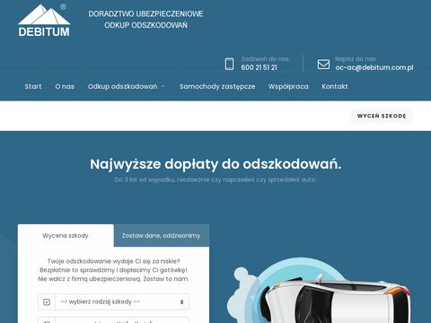 Debitum.com.pl odszkodowania po wypadku