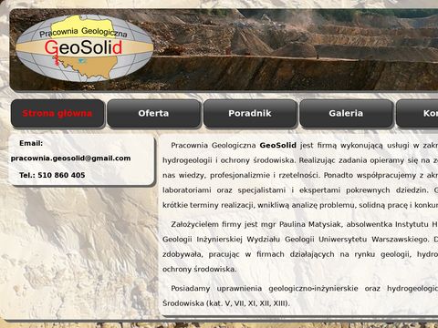 Geosolid.pl geolog, badania gruntu, opinie