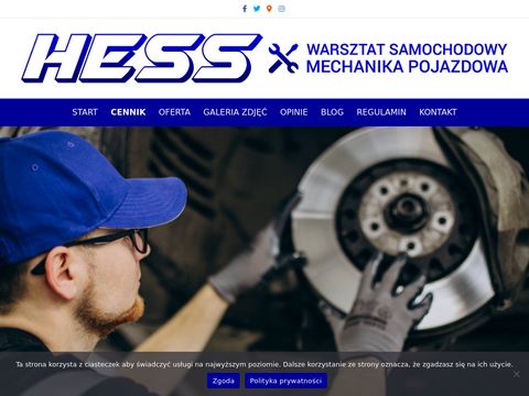 Hess.com.pl warsztat samochodowy Warszawa
