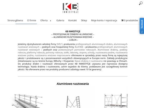Kb-inwestycje.pl profesjonalne drabiny