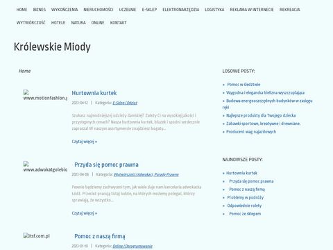 Krolewskie-miody.com.pl - miód gryczany