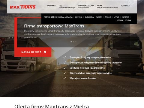 Maxtrans.com.pl transport Austria i spedycja
