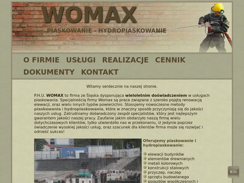 Womax-piaskowanie.pl - renowacja powierzchni