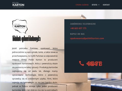 Polskikarton.com producent opakowań kartonowych
