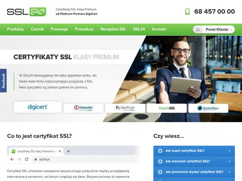 Ssl24.pl certyfikaty GeoTrust