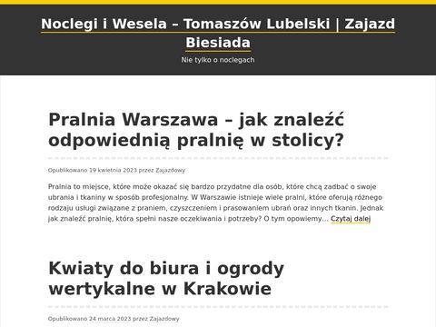 Zajazd-biesiada.pl wesela Tomaszów lubelski